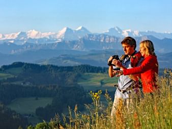 Traumhafte Aussicht auf das Berner Oberland