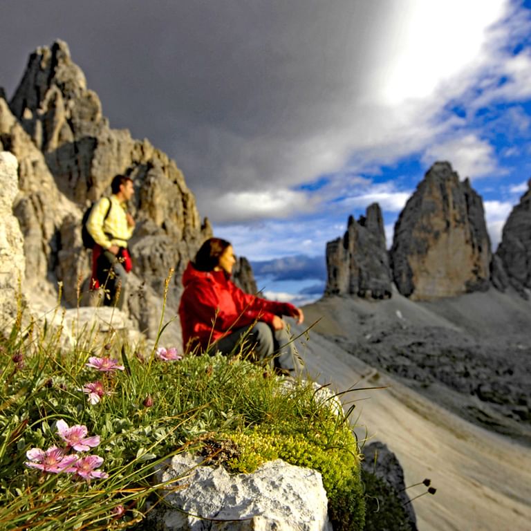 Wanderrast in den Dolomiten
